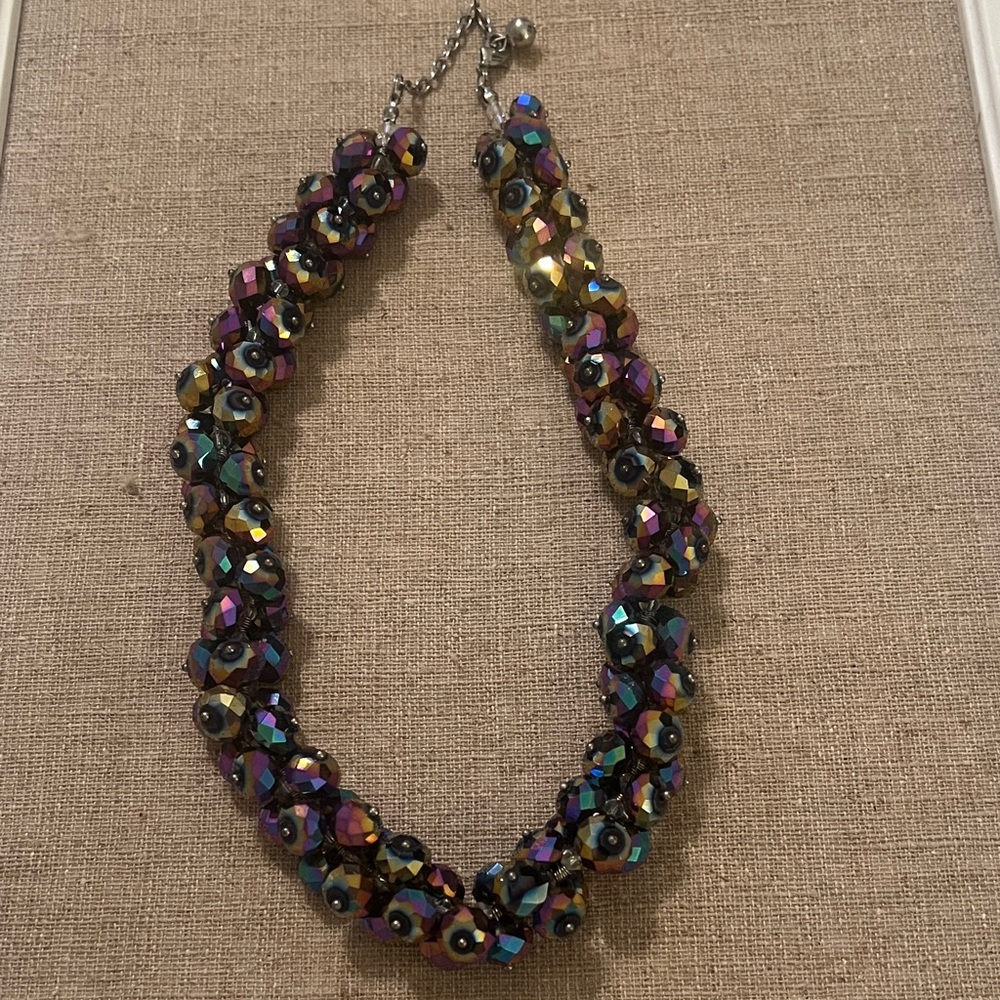 Iridescent Beaded Necklace